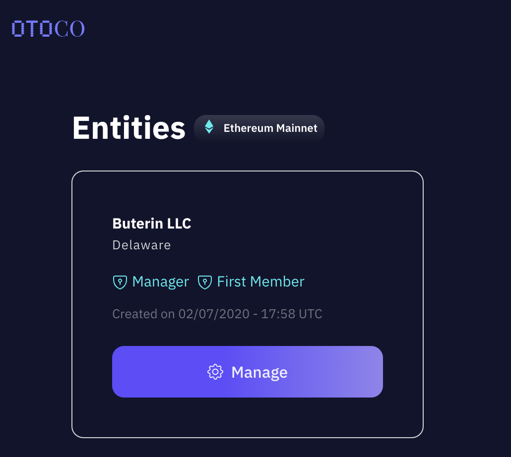 One of the world’s very first onchain companies, spun up shortly after OtoCo’s launch in summer 2020.